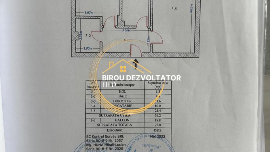 Decomandat Ansamblu finalizat Locuit Premium Zona verde Pallady titan - Schiță 2