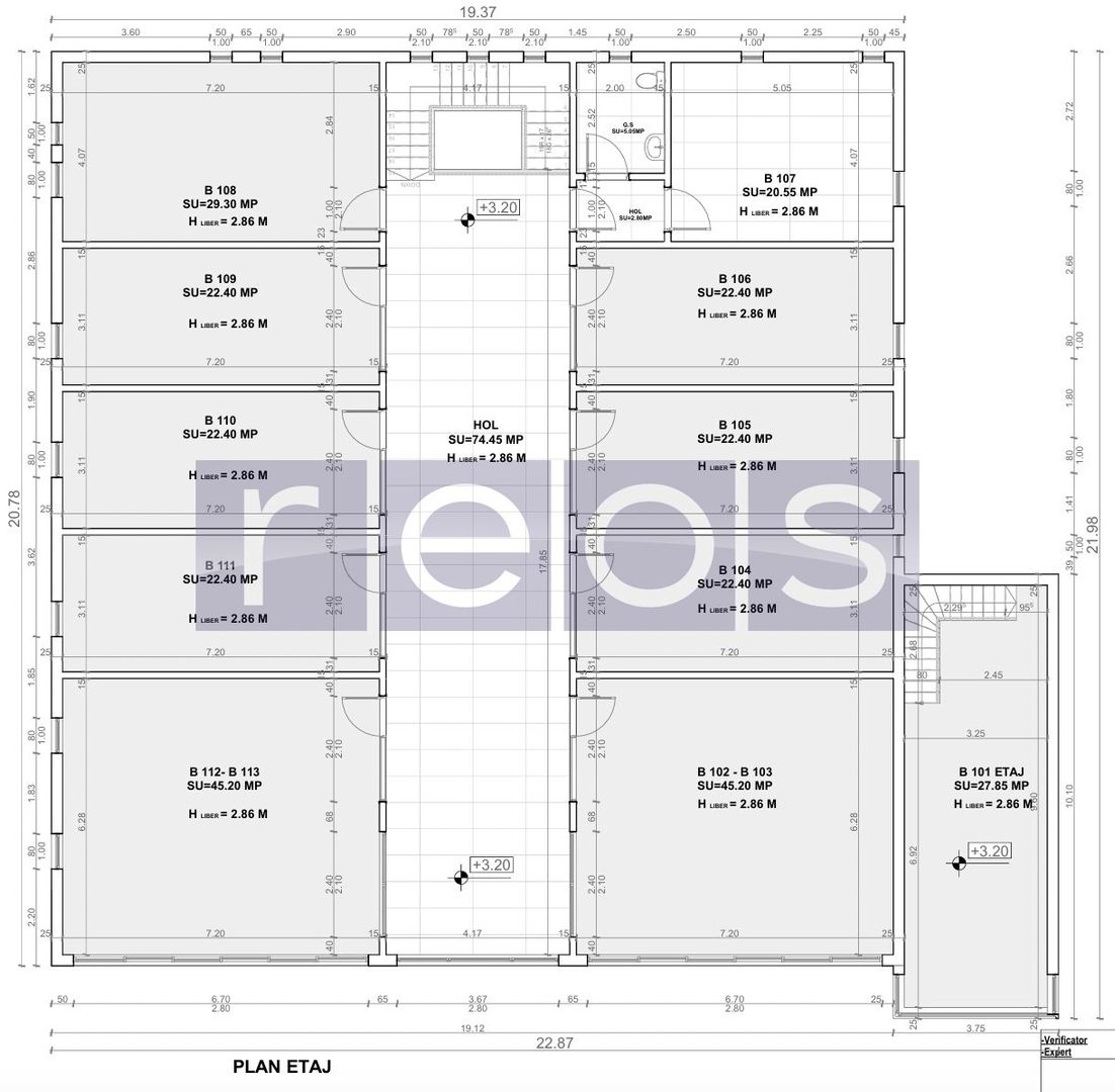 SPATIU COMERCIAL | 760 MP | P+1 | 24 INCAPERI | 380 MP PE ETAJ - Schiță 7