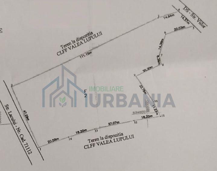 Teren intravilan 5400 mp, Valea Lupului – utilitati si acces rutier - Poză 1