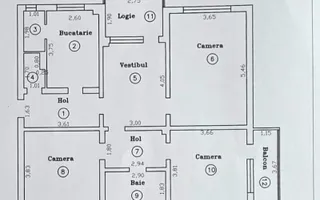 3 Camere Decomandat Central –90mp | Vizibilitate Excelentă | Potențial - Poză 14
