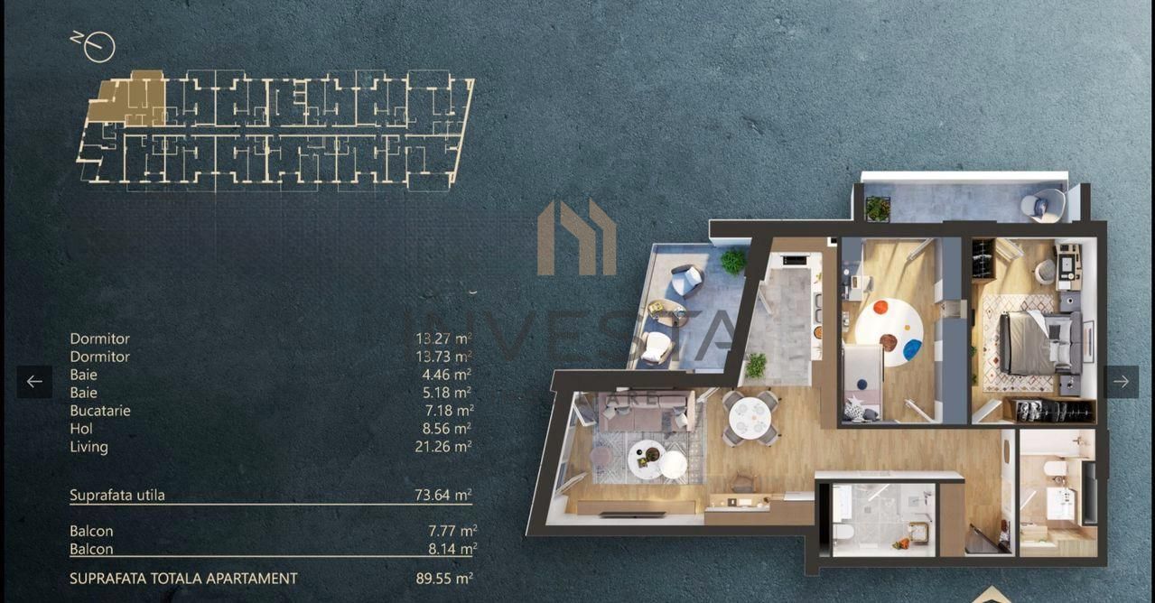 Apartament cu 3 camere in Iris ! - Poză 14