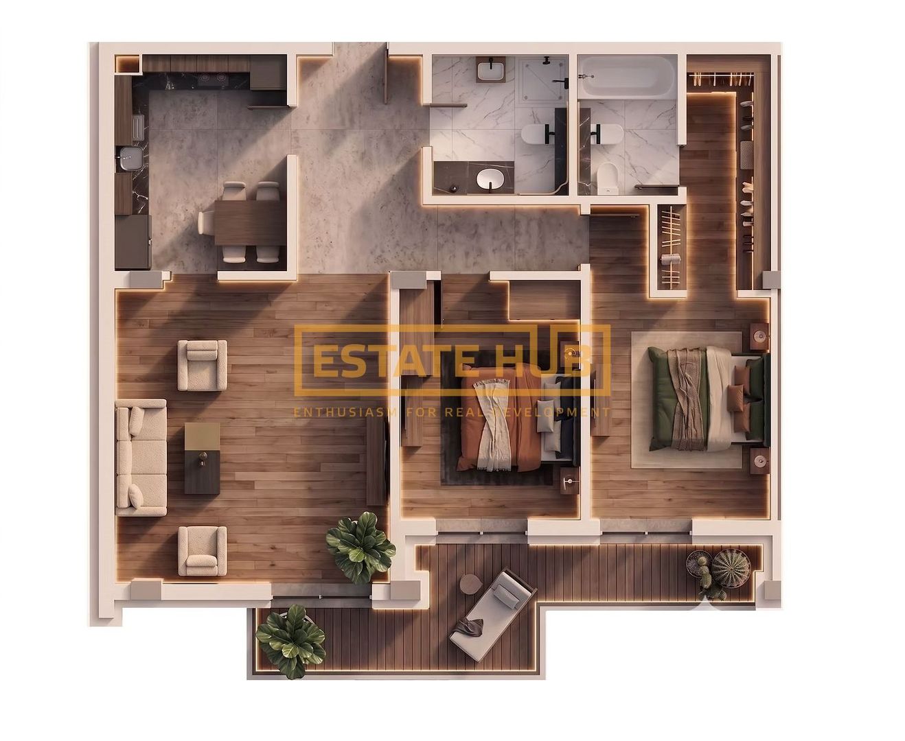Apartamente 3 camere | Standarde NZEB | Comision 0 - Poză 2