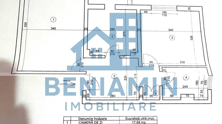 Apartament 2 camere Decomandat Lapus Sucpi intermediar 57mp - Schiță 6