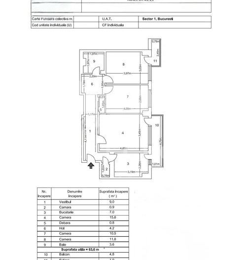 Apartament 3 camere Banu Manta | Imobil 1978 - Poză 1
