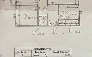 APARTAMENT 3 CAMERE ZONA NERVA TRAIAN - Schiță 10