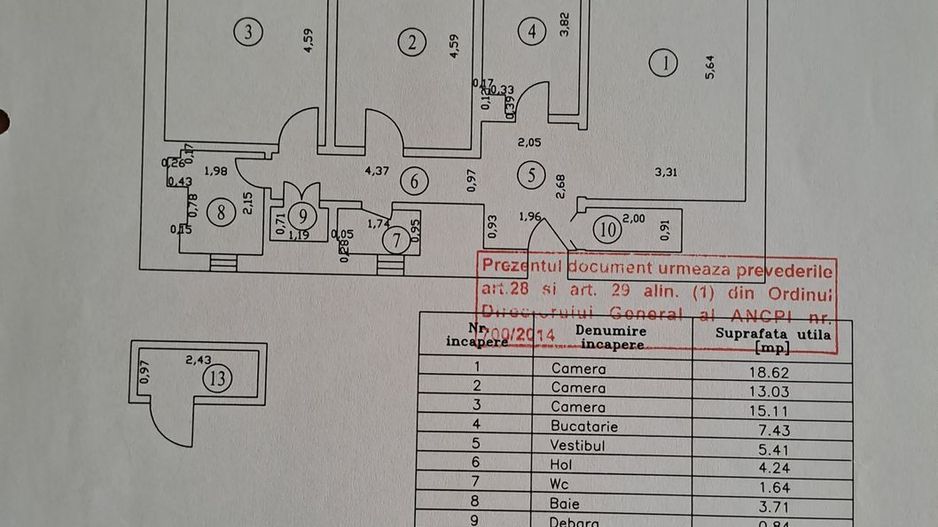 APARTAMENT 3 CAMERE | UNIRII - Schiță 16