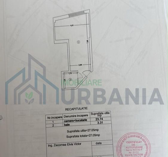Apartament 1 cameră, bloc nou, Tătărași Residence, Iași - Poză 8