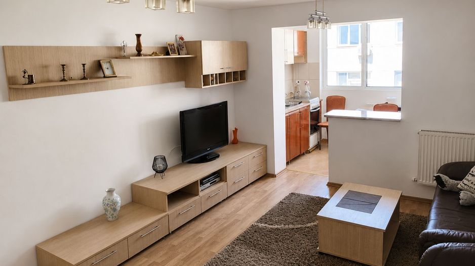 Apartament de închiriat 3 camere, 63mp utili, mobilat, utilat, Cetate - Poză 2
