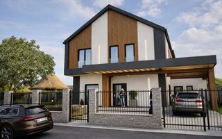 Casă single modernă, eficientă energetic și curte generoasă - Poză 1