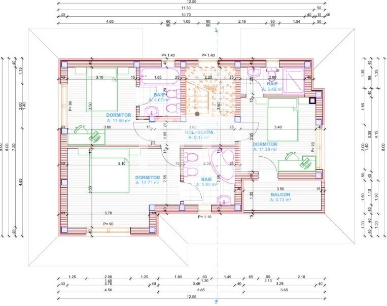 Casa Individuala 4 camere, 135mp, teren 450mp, Zona Linistita, Dezmir - Poză 3