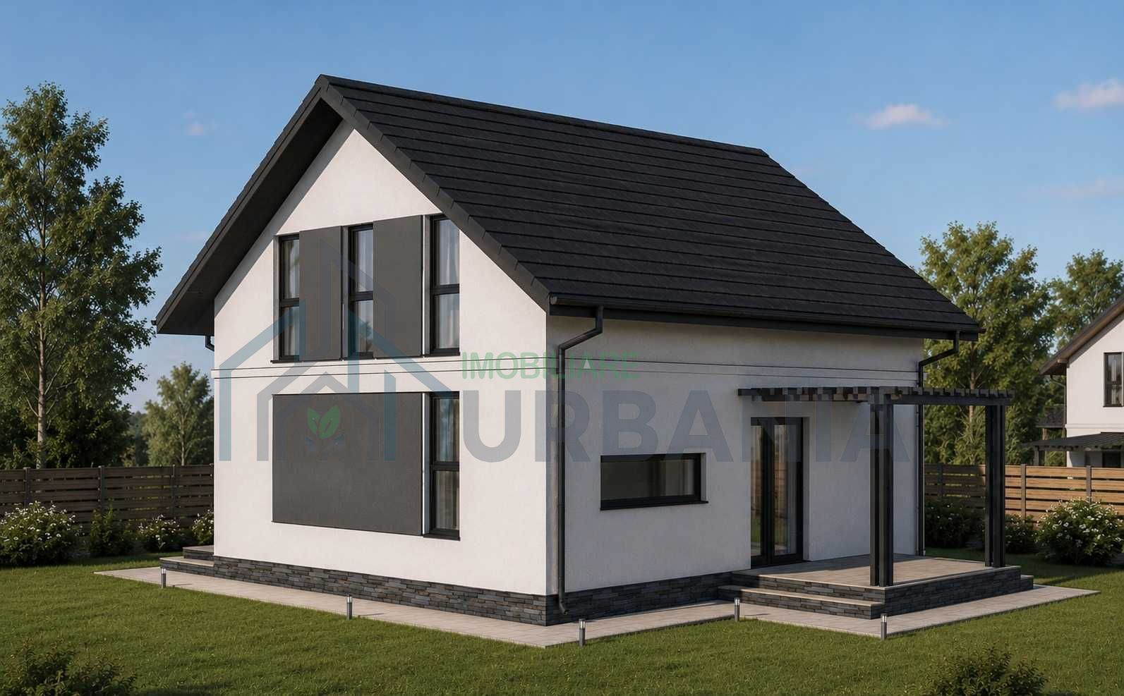 Casă de vânzare în Vișan, 4 camere, în construcție, 120 m² utili, teren 354 m² - Poză 2