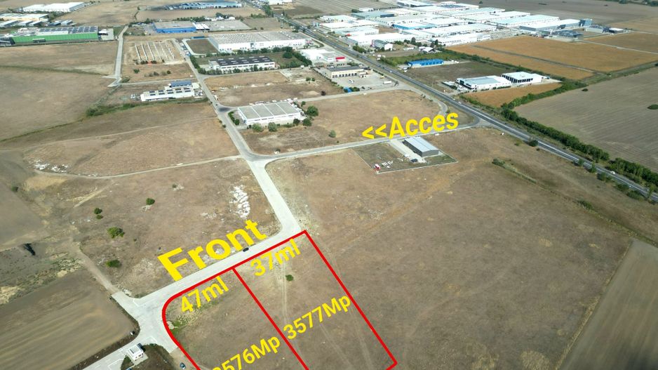 Teren industrial cu acces la centura - Poză 1