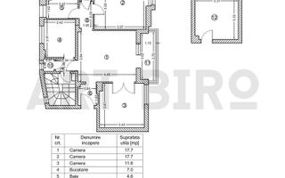 Zero comision, 71mp apartament luminos Domenii, birou sau comercial - Schiță 16