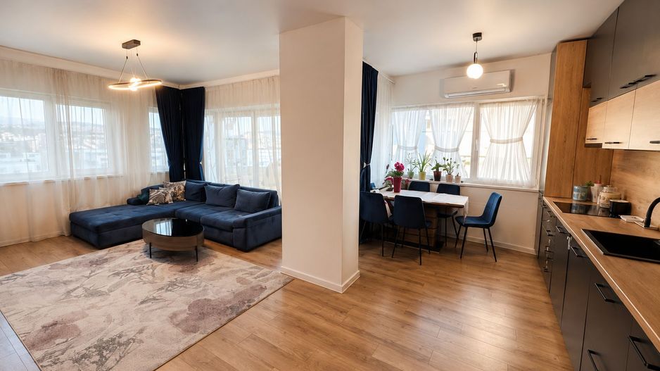 Apartament premium cu 3 camere | 75 mp + terasă | Complet mobilat și utilat - Poză 1