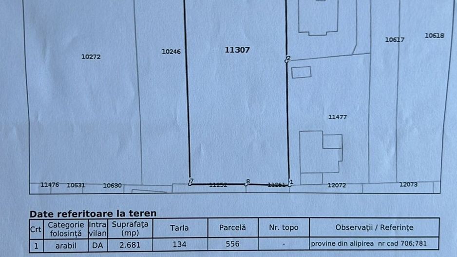 Teren intravilan 2.679 mp – Deschidere 30,47 la DN3 - Islaz, Branesti - Poză 3