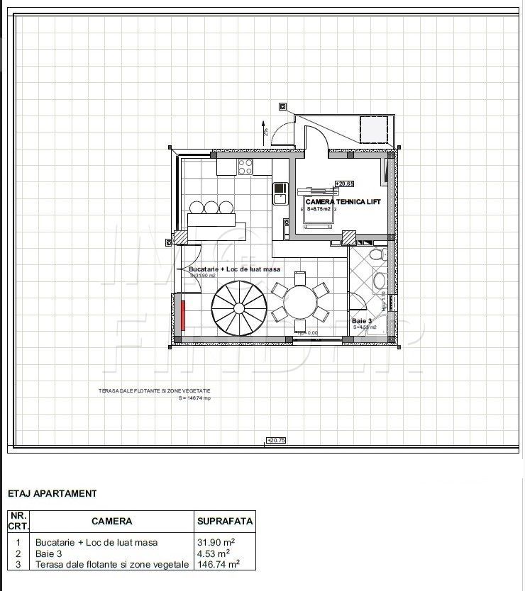 Penthouse Buna Ziua, 150 mp utili  + 200  mp terasa, SMART HOME - Poză 10