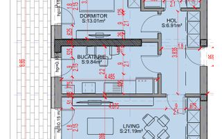 Apartament Decomandat 2 camere Theodor Pallady-Sector 3 - Schiță 2