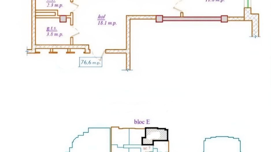 Vânzare, apartament, 3 camere, str. Cartușa, Durlești - Poză 2
