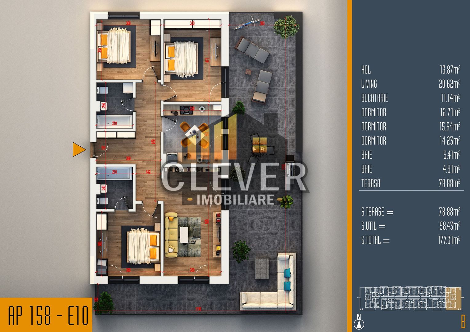 Apartament Superb 4 Camere cu Terasa Generoasa Titan Pallady - Poză 1