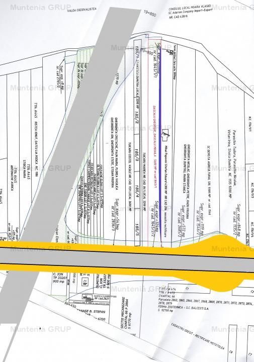 MOARA VLASIEI, langa nodul Autostrazii A3, 10200 mp. teren cu pozitie stradala - Poză 1