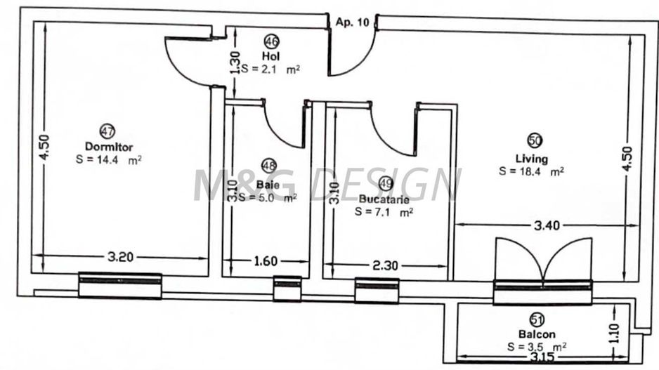 Apartament 2 camere Giroc bloc nou - Poză 8