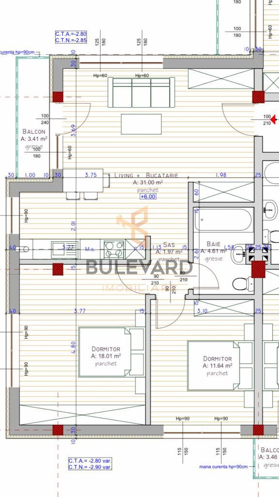 Apartament cu 3 camere/67 mp/zona strazii Teilor! - Poză 3