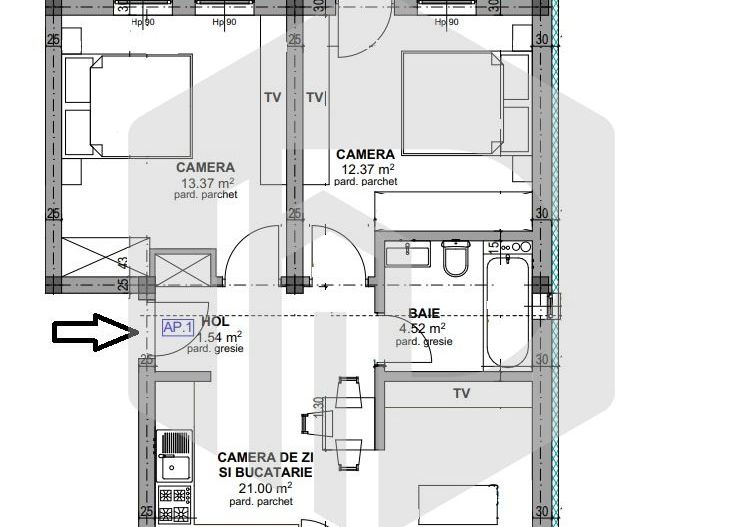 Apartament 3 Camere - La cheie - Gradina - Selimbar - INTABULAT - Poză 1