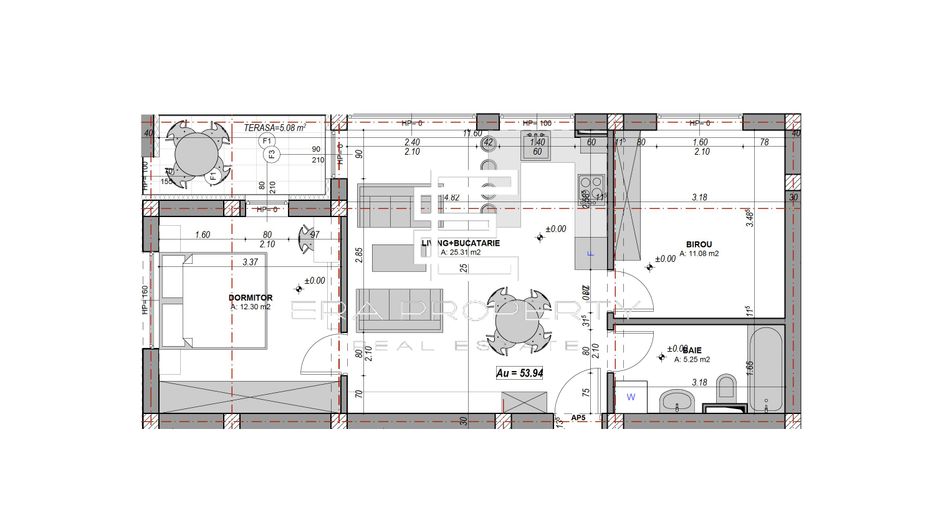 Apartament 3 camere - finisat la cheie, aer conditionat DaVinci Homes, Sibiu - Schiță 9