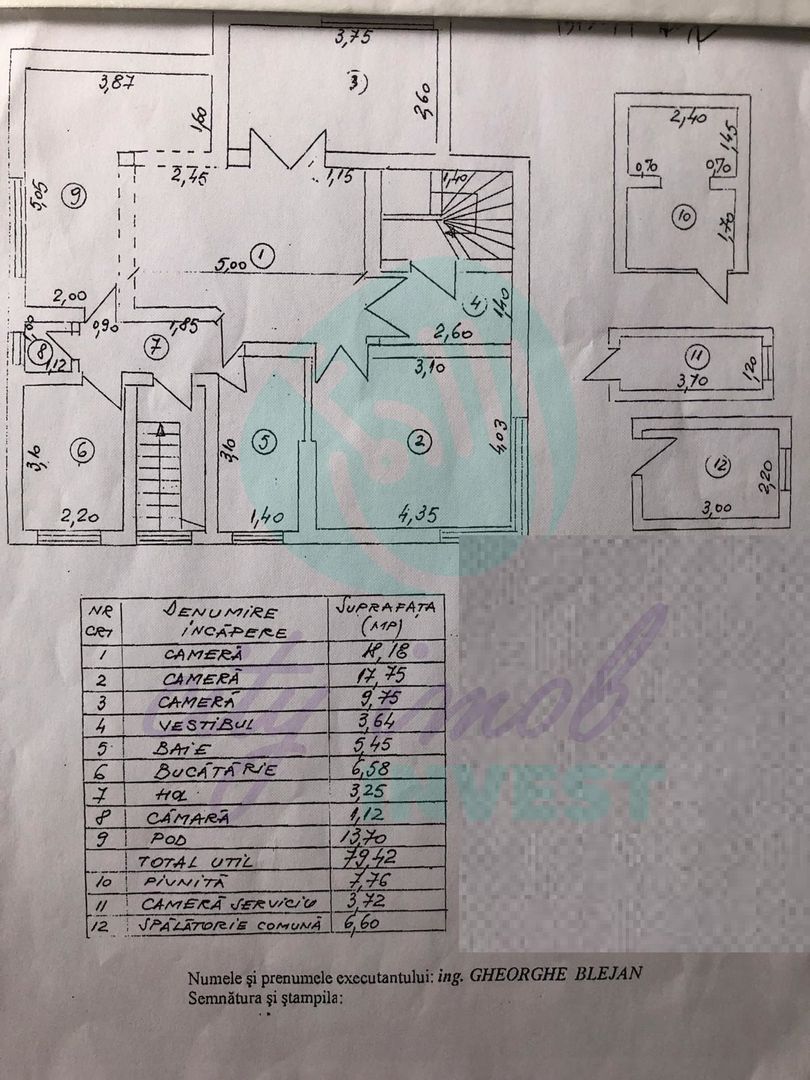 Apartament  3 CAMERE in bloc boutique-CENTRALA PROPRIE-80 mp - Poză 4