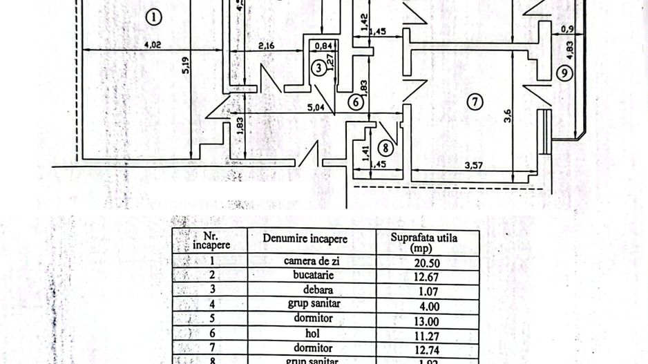 Apartament cu 3 camere, mobilat și utilat, VASLUI - zona AUTOMOMENT; - Poză 12