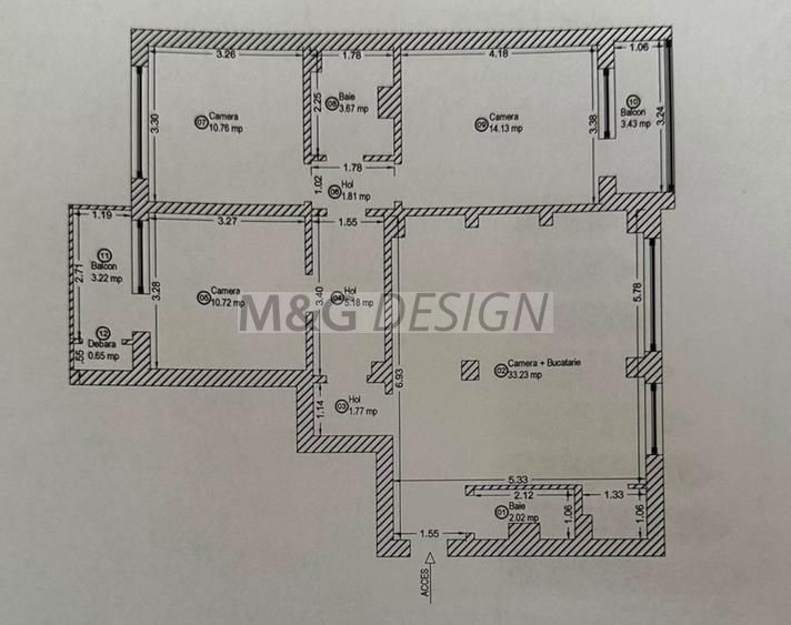 Apartament 4 camere  Circumvalatiunii- Gh. Lazar - Poză 15