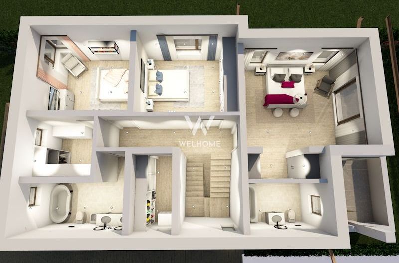 Casa Cu view catre Cetatea Cisnadioara - Schiță 8