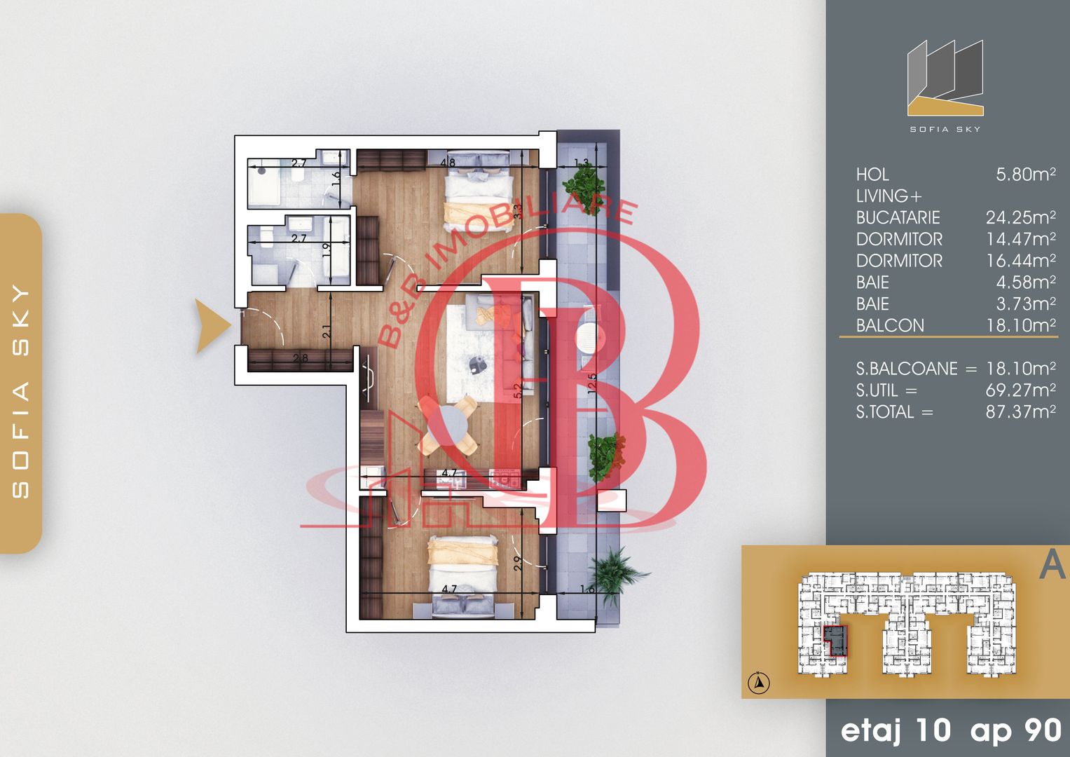 7min Metrou N Teclu 3 camere Mutare Rapida Th. Pallady - Poză 1