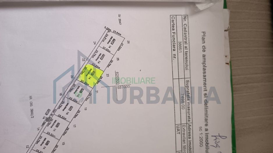 Teren intravilan de vanzare in Miroslava-Vorovesti, 600 mp - Poză 1