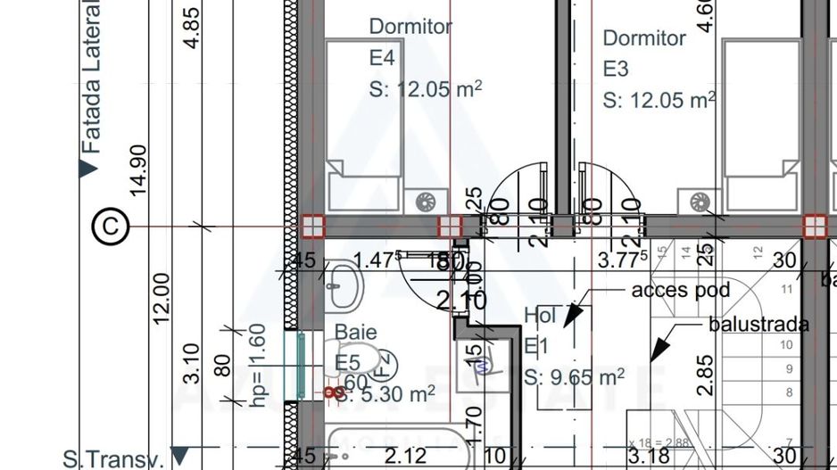 Casa tip duplex , 250 mp curte zona Arhitectilor - Poză 19