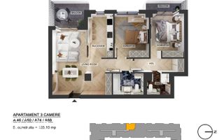Apartamente 3 camere, Pipera, comision 0 % - Poză 24