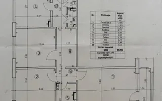 Apartament 3 camere | 2min de metrou Dristor | Complet mobilat și utilat - Schiță 15