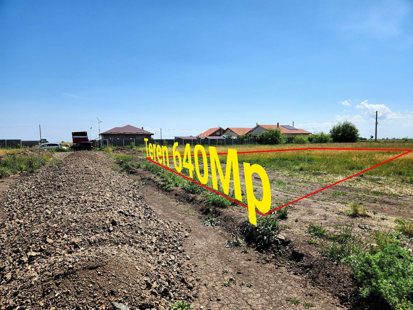 Teren de vanzare,620mp,Front 20ml,in Sacalaz. - Poză 1