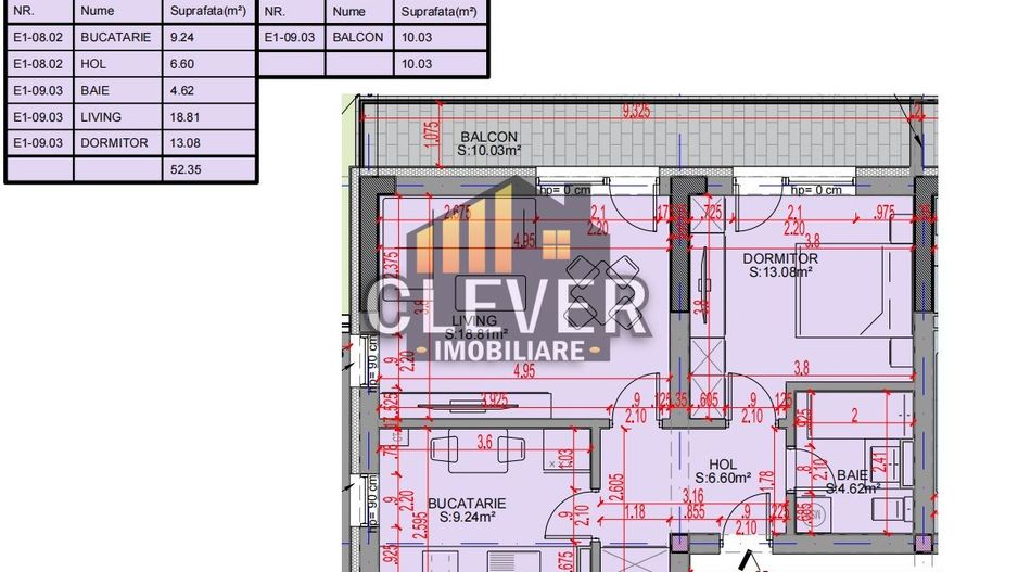 Promo Apartament 2 camere Decomandate Th. Pallady Sector 3 - Schiță 7