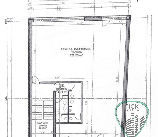 P 4075 - Spațiu de birou în Târgu Mureș, zonă Semicentrală - Schiță 8
