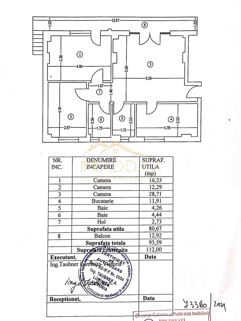 Apartament *3 camere* // Andronache - Tei - Schiță 16