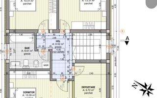 Comision 0%,Casa moderna, cu pomană de căldură si panouri fotovoltaice - Schiță 4