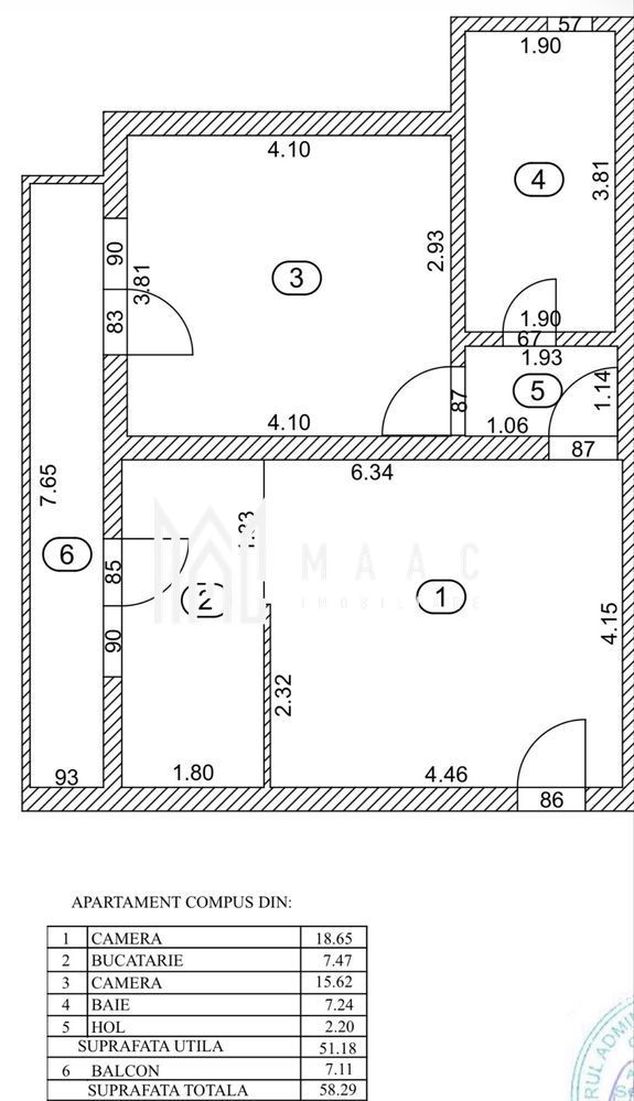 Apartament 2 Camere | 58 MP Totali | Complet Mobilat | Balcon | Zona Belvedere S - Poză 8
