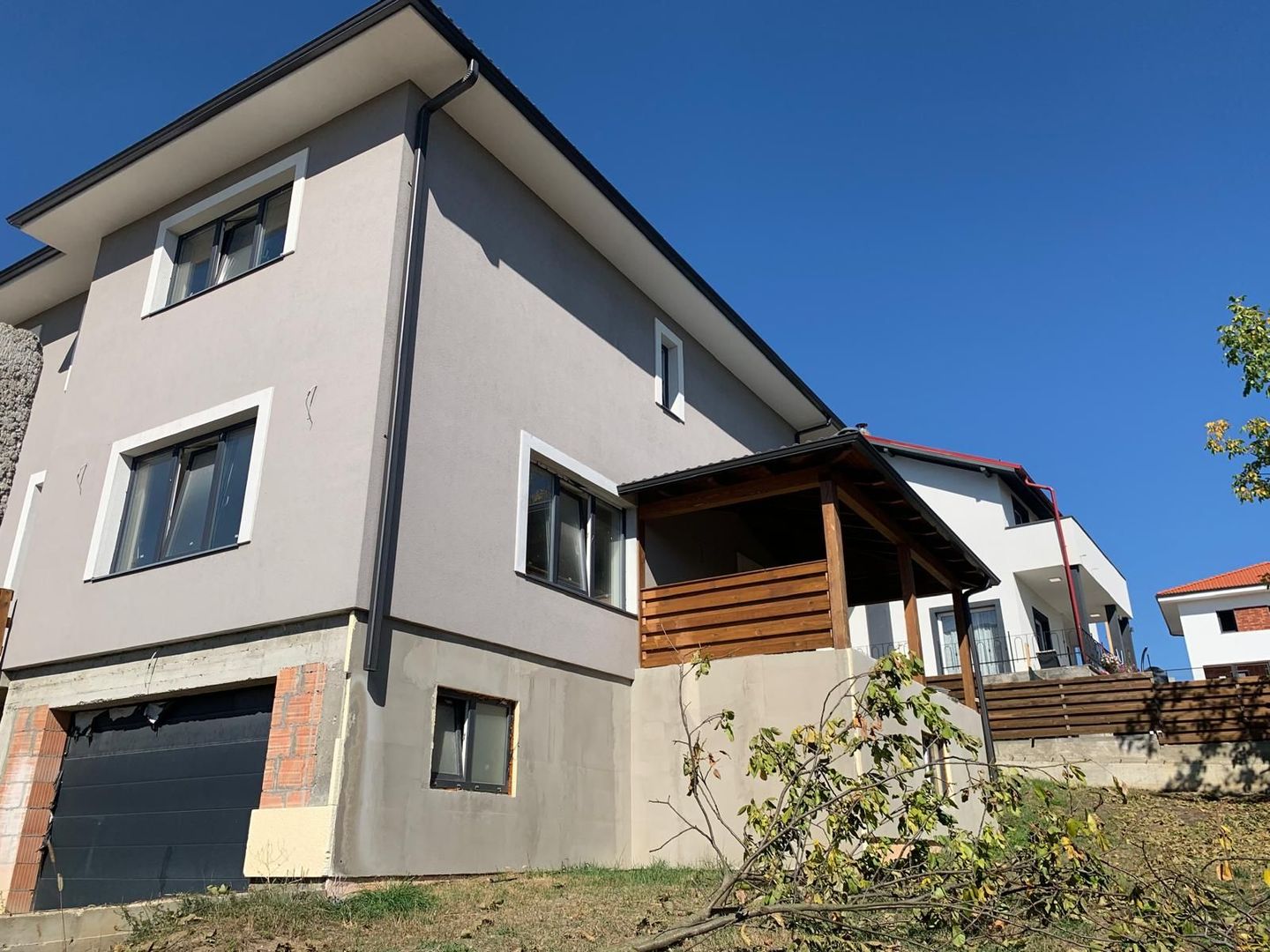 Casă cu teren – Zona Profi Chinteni | Casă nouă, semifinisată | Garaj si Terasa - Poză 4