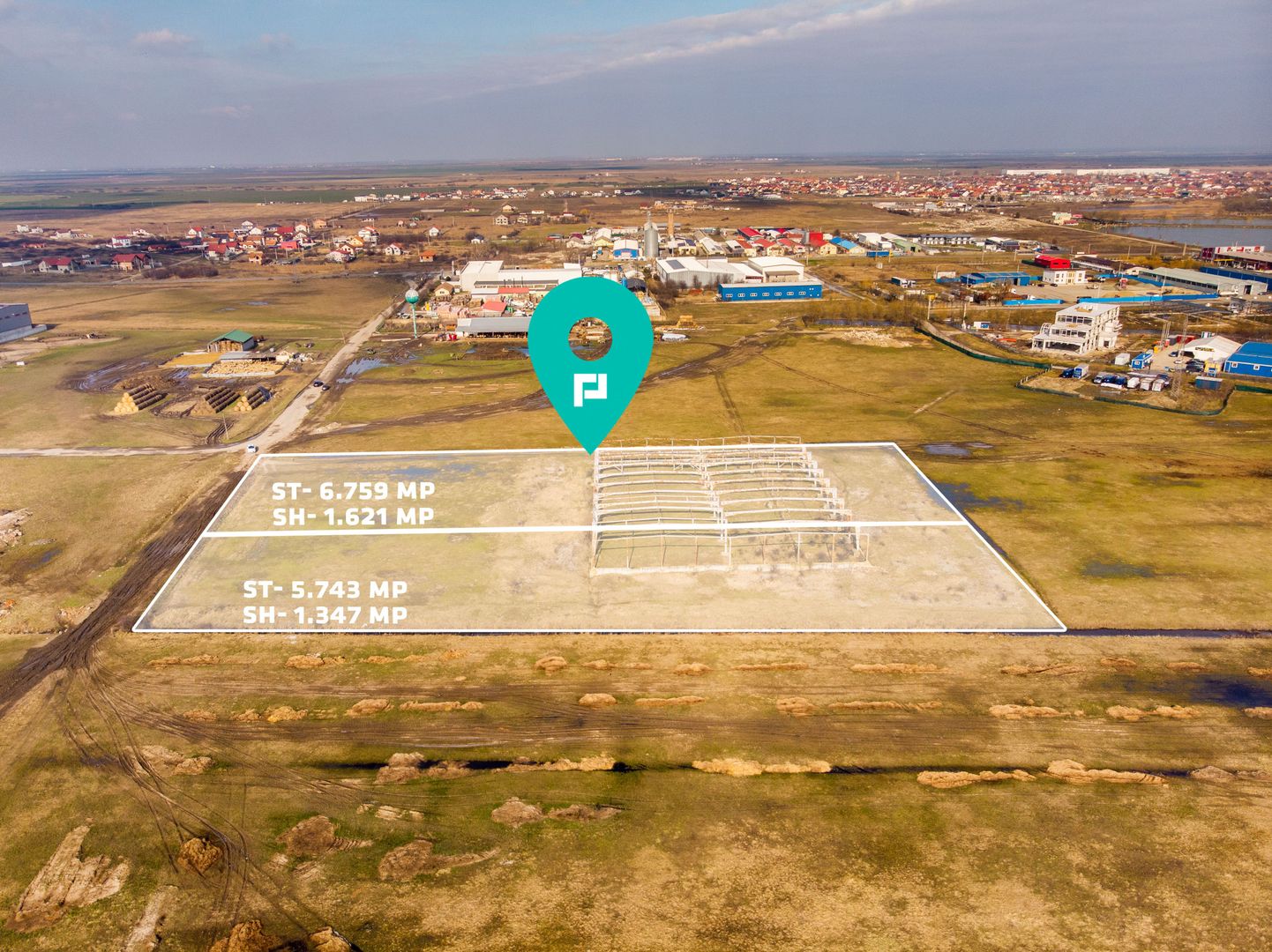 Teren intravilan 6759mp zona industrială Săcălaz - Poză 1