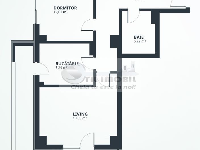 0% Comision! Apartament 2 Camere, Decomandat - Etaj 6, in Tătărași - Schiță 5