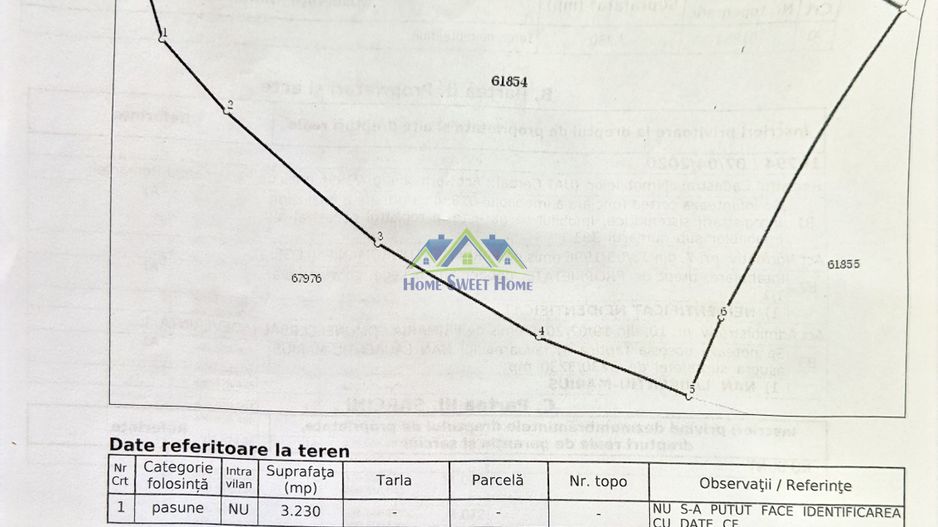 Vand teren extravilan in Cerbal 3230mp - Poză 1