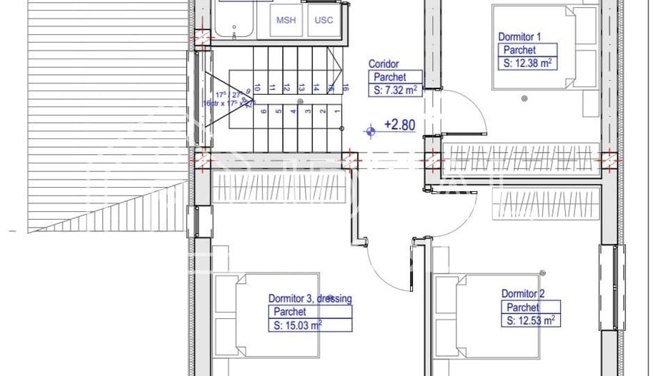 Casa Individuala cu 4 camere si garaj, in zona Lidl Selimbar - Schiță 10