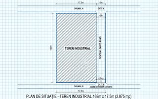 Teren Intravilan-2875 MP-Zona Industriala Vest - Poză 2