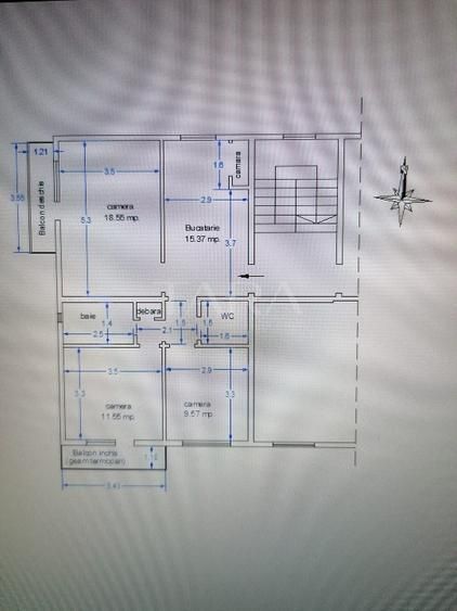 Apartament 3 camere decomandat – Gheorgheni, zona Titulescu. - Poză 9